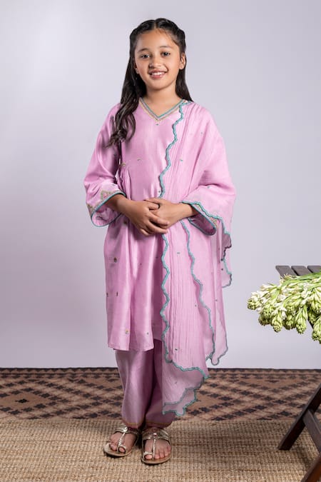 Boteh Chanderi Silk Kurta Set 