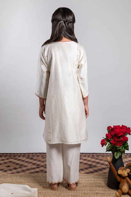 Shop_Boteh_Ivory Chanderi Silk, Cotton Embroidery Floral Anarkali Set _at_Aza_Fashions