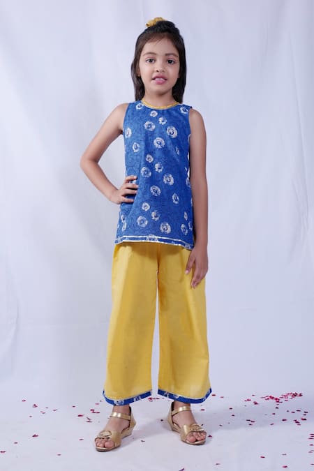 Pankhuri By Priyanka Floral Print Kurta & Palazzo Set 