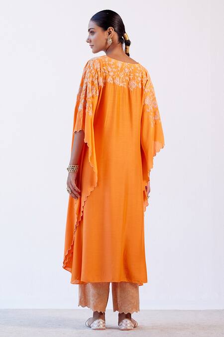 Devnaagri Embroidered Kaftan & Palazzo Set 