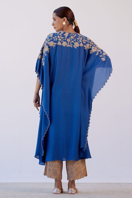 Devnaagri Embroidered Kaftan & Palazzo Set 