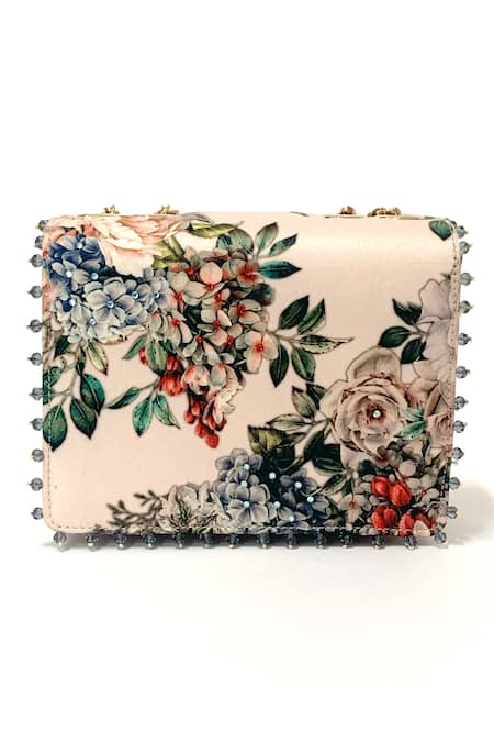 Shop The Garnish Company Cream Printed Fleur Floral Sling Bag at Aza Fashions Shop_The Garnish Company_Cream Printed Fleur Floral Sling Bag _at_Aza_Fashions