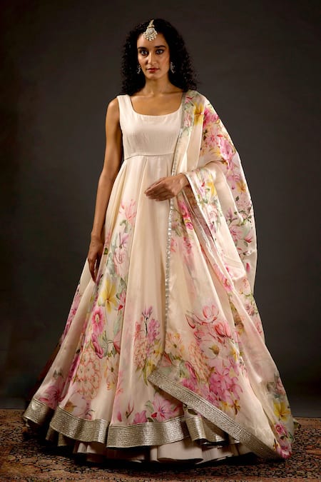 Rohit Bal Floral Print Anarkali Set 