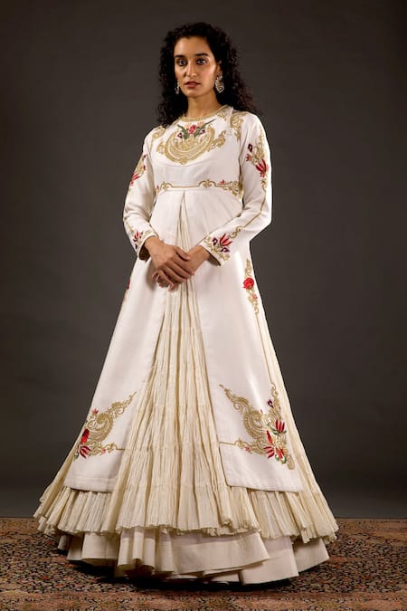 Rohit Bal Floral Embroidered Anarkali Set 