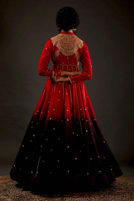 Rohit Bal Zari Embroidered Anarkali Set 