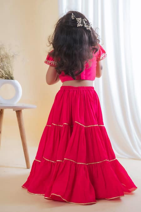 Lil Angels Tiered Lehenga Set