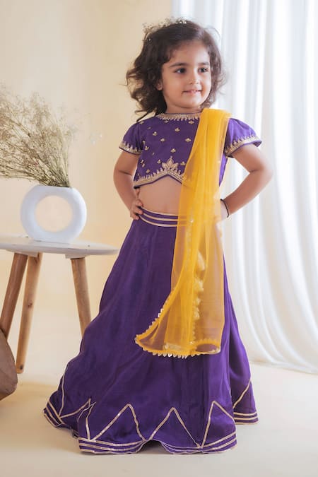 Lil Angels Embroidered Lehenga Set 