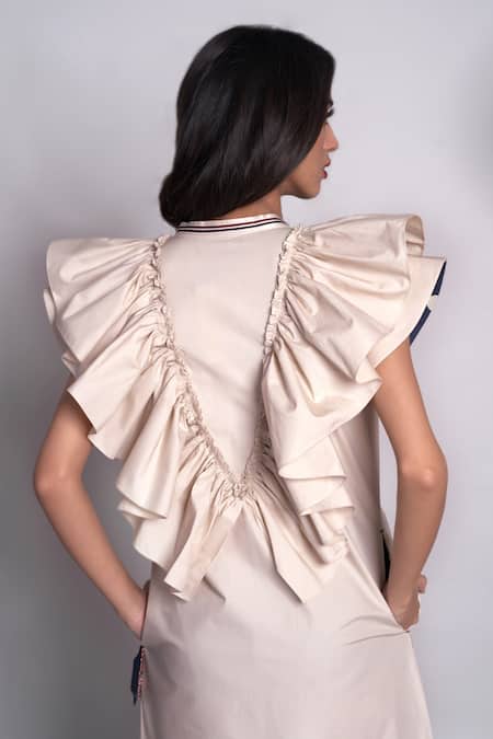 Chillosophy Titanco Ruffle Neck Dress 