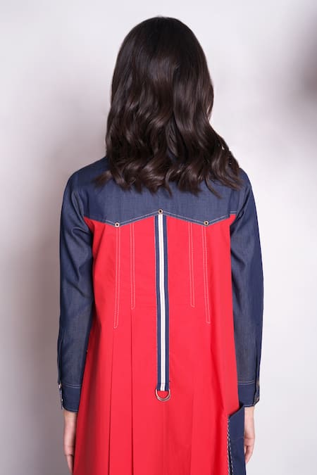 Chillosophy Camila Colorblock Pleated Dress 