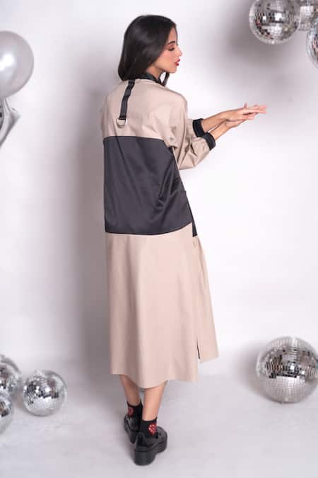 Chillosophy Katy Colorblock Shirt Dress 