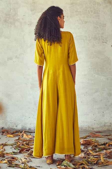 Kharakapas Cotton Silk Jumpsuit 