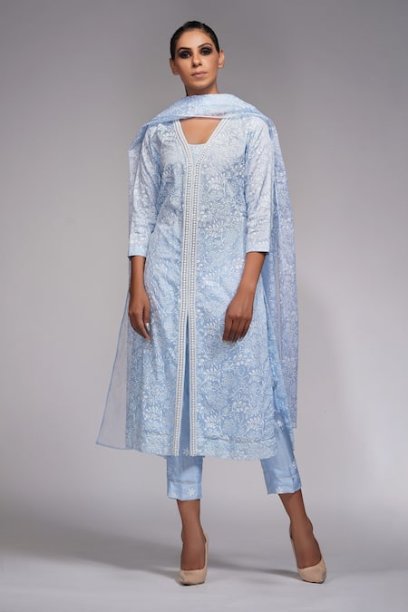 Shruti S Floral Print Kurta Set 