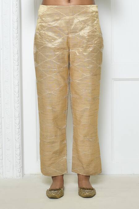 Arihant Rai Sinha_Cream Geometric Pattern Jacket And Pant Set_at_Aza_Fashions