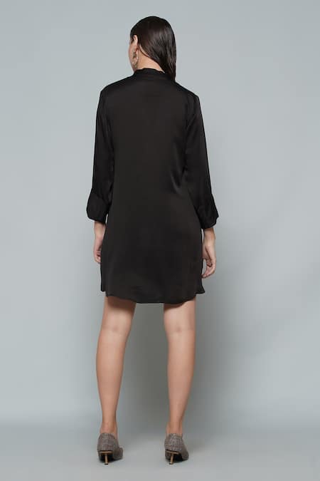 Angry Owl Zip It Draped Dress 