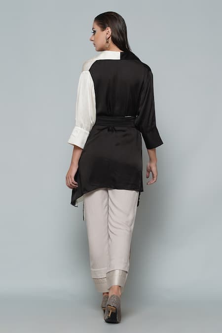 Angry Owl Color Block Top 