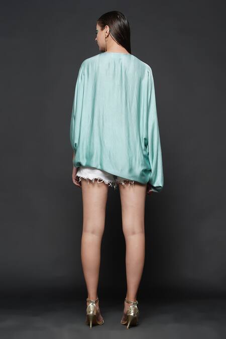 Angry Owl Draped Knotted Top 