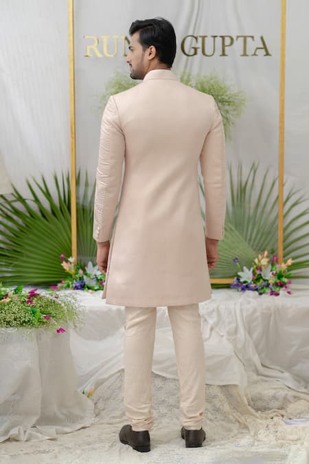 Runit Gupta Navab Quilted Sherwani Set 