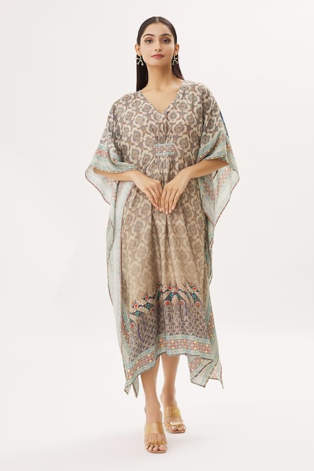 Peenacolada Floral Print Kaftan 