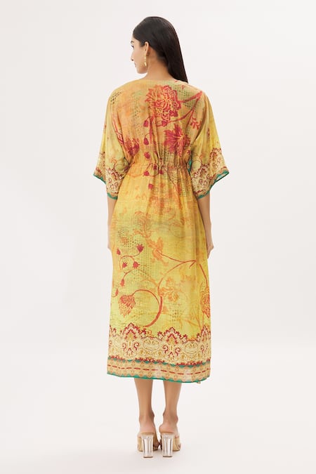 Peenacolada Abstract Print Kaftan 
