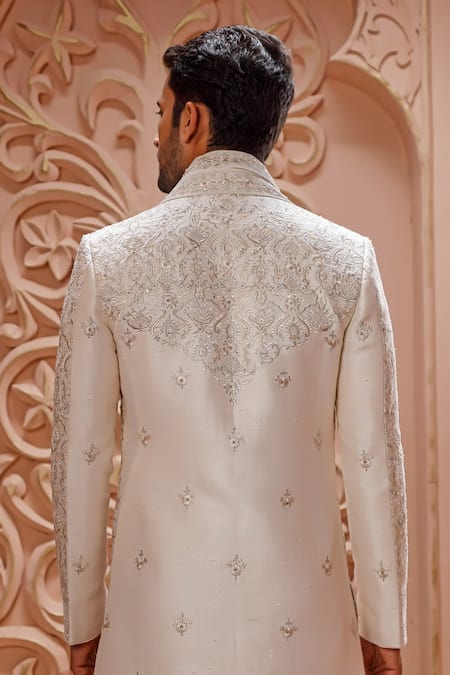 Vanshik Floral Embroidered Sherwani Set 