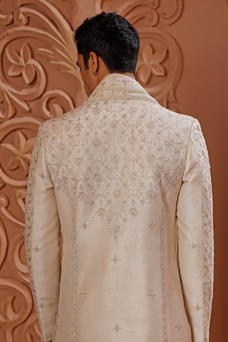 Vanshik Aari Embroidered Sherwani Set 