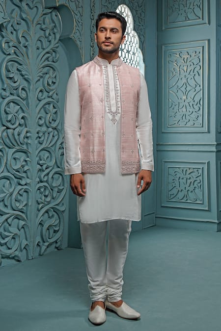 Vanshik Zardozi Work Bundi & Kurta Set 
