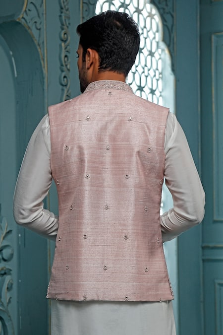 Vanshik Zardozi Work Bundi & Kurta Set 