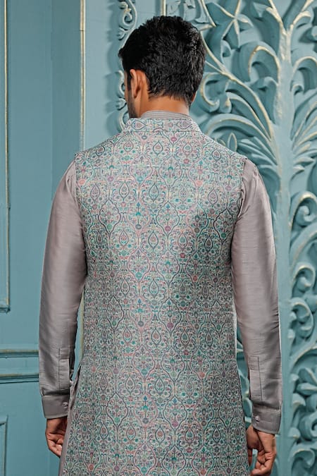 Vanshik Pashmina Bundi & Kurta Set 