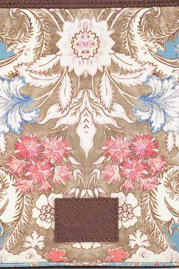 Shop_Ritu Kumar, Ri.Ritu Kumar, aarke Ritu Kumar_Brown Tassels Floral Print Sling Bag_Online_at_Aza_Fashions