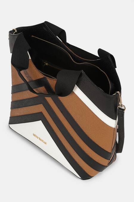 Buy Ritu Kumar Black Leather Tote Bag With Strap Online at Aza Fashions Buy_Ritu Kumar_Black Leather Tote Bag With Strap_Online_at_Aza_Fashions