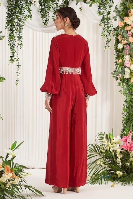 Nidhika Shekhar Starry Embroidered Jumpsuit 