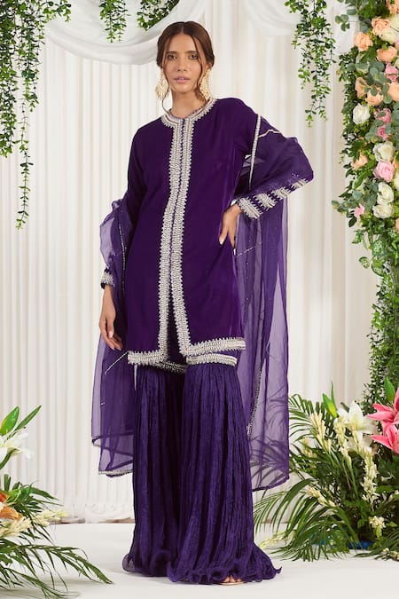 Special Sharara Suit With Velvet Embroidery Work at Rs 2609 | Sharara Set, Sharara  Suit Set, Sharara Dress, शरारा सूट - Prathmesh Enterprises, Mumbai | ID:  26135531855