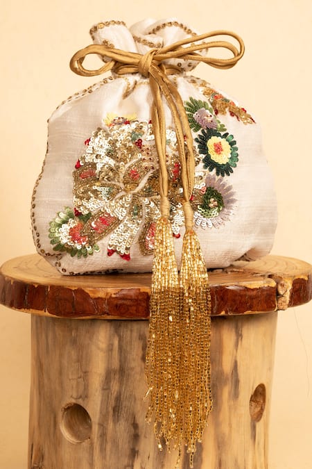 Aamli Amara Sequin Embroidered Potli 