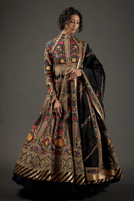 Rohit Bal Floral Embroidered Anarkali Set 