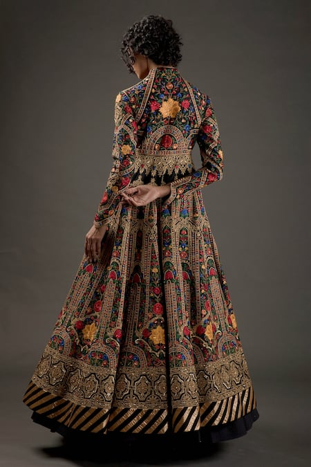 Rohit Bal Floral Embroidered Anarkali Set 