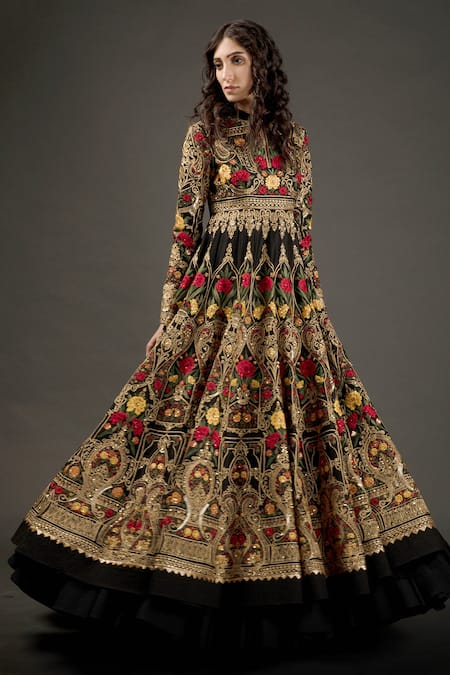 Rohit Bal Floral Embroidered Anarkali Set 