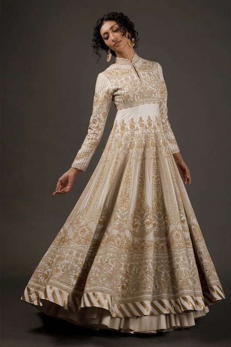 Rohit Bal Zari Embroidered Anarkali Set 