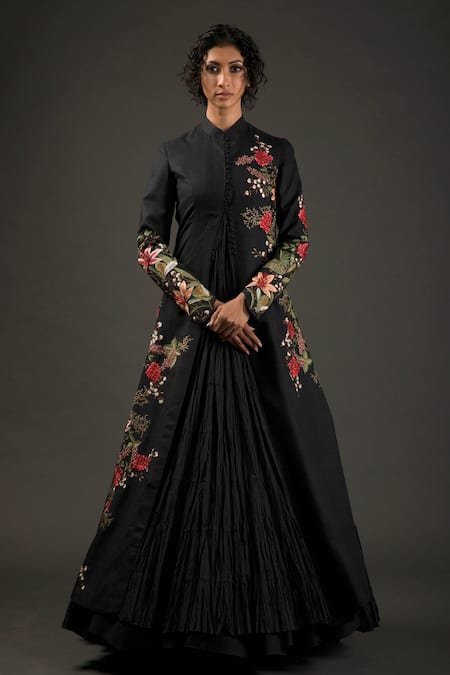 Rohit Bal Floral Resham Embroidered Jacket 