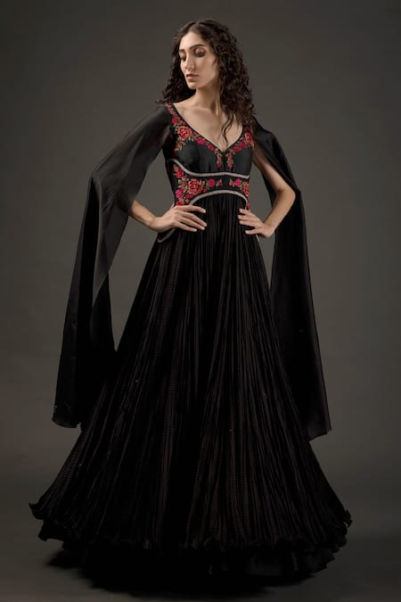 Rohit Bal Floral Embroidered Anarkali Set 