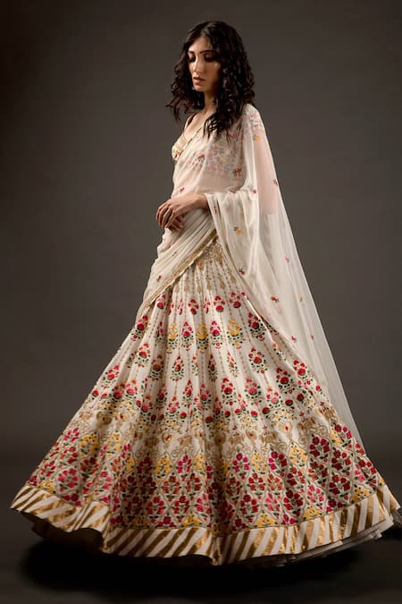 Rohit Bal Resham Embroidered Bridal Lehenga Set 