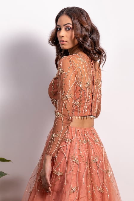 Silky Bindra Embroidered Lehenga Set 