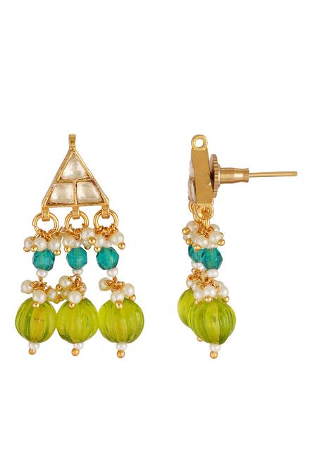 Buy ChhavI'S Jewels Multi Color Beads, Diamonds, Stones Kundan Studded Necklace Set Online at Aza Fashions Buy_ChhavI'S Jewels_Multi Color Beads, Diamonds, Stones Kundan Studded Necklace Set _Online_at_Aza_Fashions