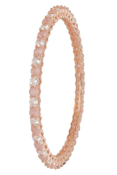 ChhavI'S Jewels_Gold Plated Zari, Stones Onyx Embellished Bangles - Set Of 4_Online_at_Aza_Fashions