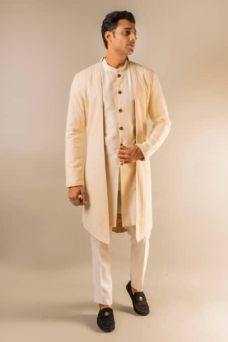 Aashiana Layered Jacket Kurta & Pant Set 