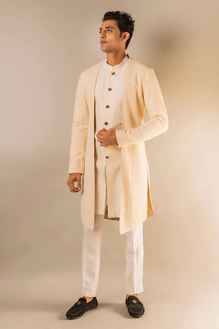 Aashiana Layered Jacket Kurta & Pant Set 
