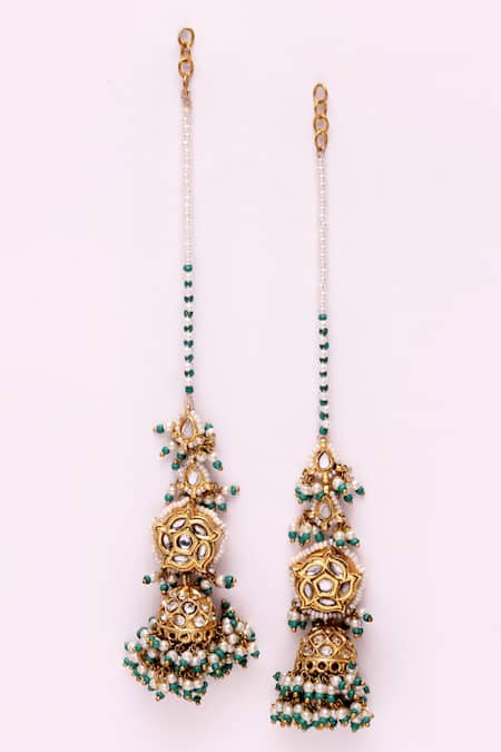 Jhumkas/wedding Jewelry/gold Indian Earrings/jhumka Earrings/kundan Earrings /polki Earrings/uncut Dangle Earrings/yellow Gold Jhumki Jhumka - Etsy