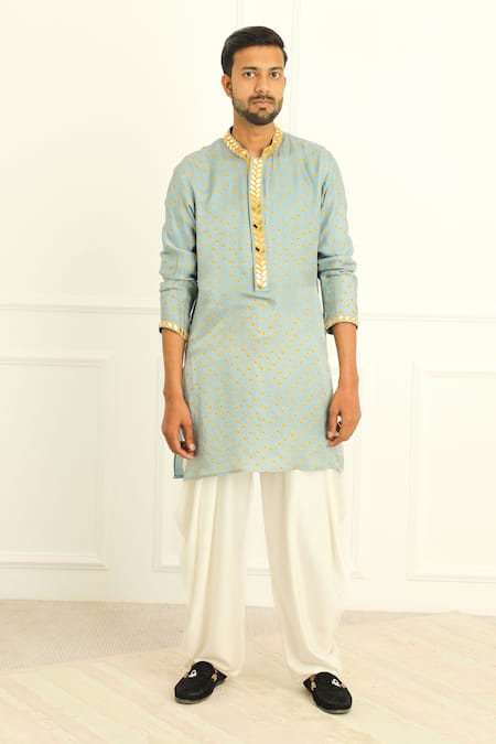 Twenty Nine Gajji Silk Bandhani Dyed Kurta 