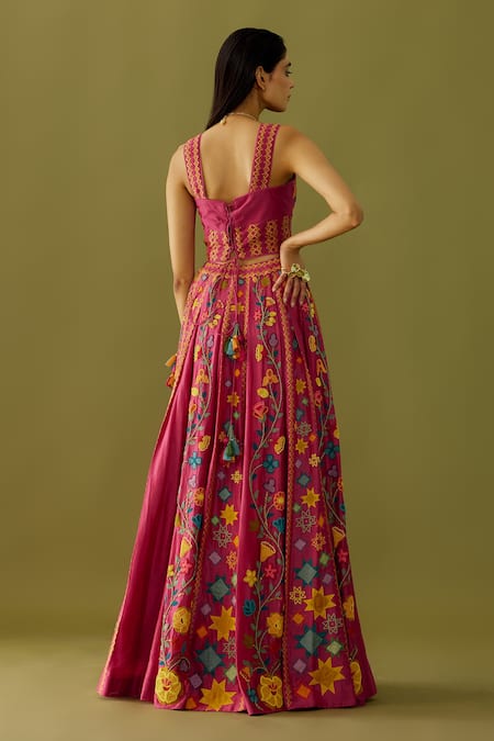 Chandrima Chanderi Embroidered Bustier 