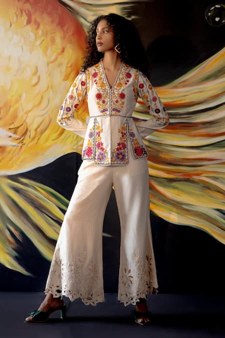 Chandrima Chanderi Bell Bottom Pant 