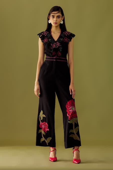 Tropical print jumpsuit - Women | Mango USA